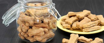 Peanut Butter Dog Biscuits With Molasses