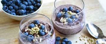 Blueberry Buckwheat Breakfast Pudding
