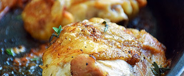 Pan Roasted Chicken Thighs