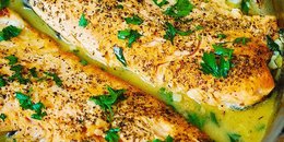 Trout with Garlic Lemon Butter Herb Sauce