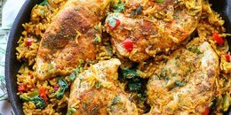 One Pot Low FODMAP Chicken and Rice