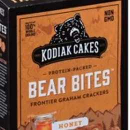 Kodiak Cakes Bear Bites Honey Frontier Graham Crackers