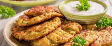 Spiced Carrot Fritters with Cilantro Lime Yogurt