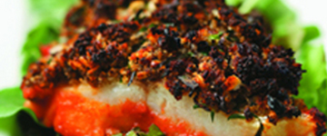 White Fish with Herb Duxelle