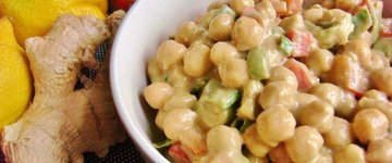 10-Minute Creamy Chickpea Salad