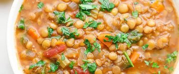 Lentil soup with sausage