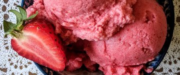 strawberry nice cream recipe vegan wfpb