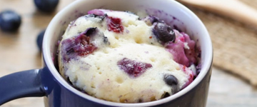 Blueberry Flax Microwave Muffin