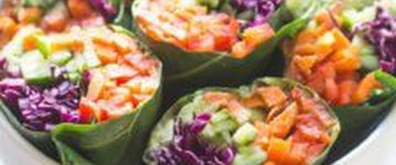 Low Fodmap Rainbow Wraps