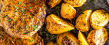 Pork Chop and Roasted Potatoes
