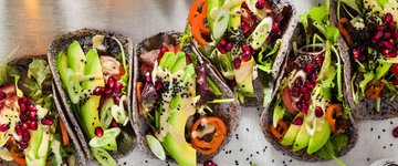 Warm Black Bean Tacos