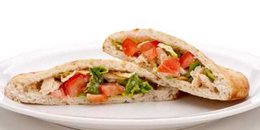 Chicken Stuffed Pita Bread with Mango Chutney