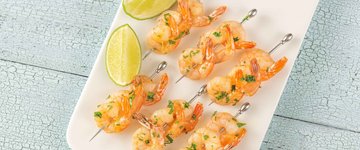 Cilantro Lime Shrimp Skewers