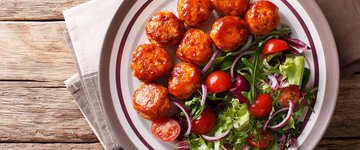 Honey Sriracha Glazed Meatballs