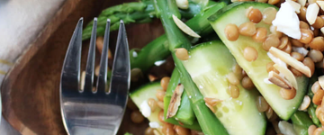 Asparagus & Cucumber Balsamic Salad