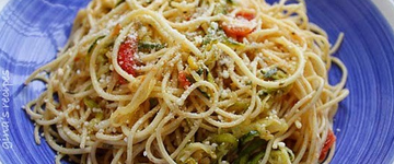 Angel Hair with Zucchini & Tomatoes