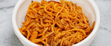 Sweet Potato Noodles & Honey Peanut Butter Sauce