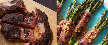 TNT Tuscan Rib-Eye Steak & Prosciutto Asparagus