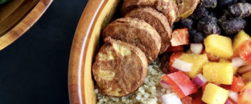 Black Bean and Plantain Bowls with Mango Pico