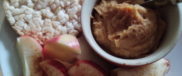 ByziMom's Pumpkin Spice Hummus with Apple Slices