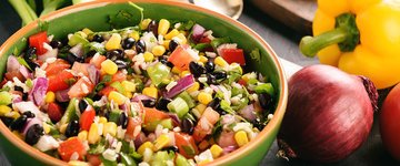 Grilled Corn and Bean Salad