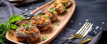 Healthy Stuffed Mushrooms