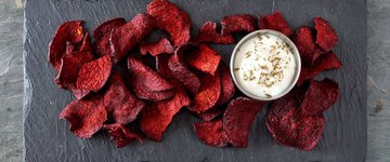 Baked Beet Chips