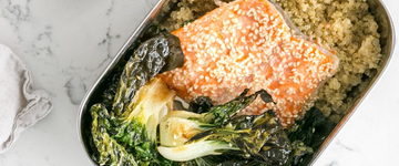 Sesame Salmon, Boy Choy & Quinoa