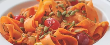 Warm Carrot Fettuccine Salad
