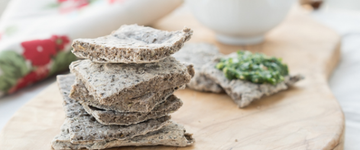 Rosemary Buckwheat Chia Crackers
