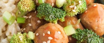Tiny Teriyaki Meatball Bowls