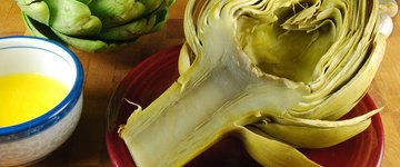 Steamed Artichokes with Garlic Butter