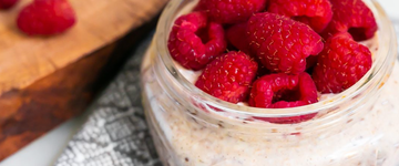 Raspberry Overnight Protein Oats