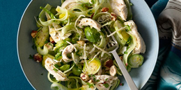 Chicken Breast with Shaved Brussels Sprouts