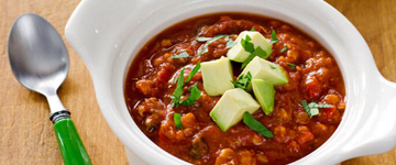 Slow Cooker Cauliflower Chicken Chili