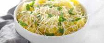 Low Fodmap Spaghetti Squash with Pecorino Romano