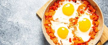 Curried Potatoes with Poached Eggs