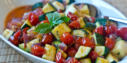 Sautéed Zucchini and Cherry Tomatoes