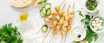 Chicken Souvlaki with Tzatziki Sauce
