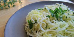 Herbed Spaghetti Squash With Angel Hair Pasta