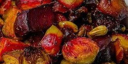 Beet and Brussel Sprout Salad with Pistachios