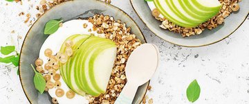 Apple, Coconut, Granola Snack Bowl