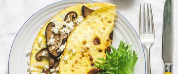 Mushroom & Goat Cheese Omelet
