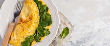 Spinach and Bell Pepper Omelette