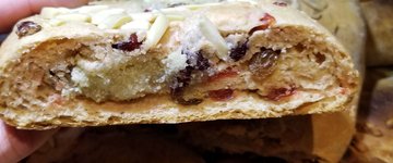 Vegan Holiday bread with almond stuffing
