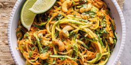 15 Minute Garlic Lime Cashew Zoodles