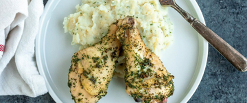 Herbed Chicken with Mashed Potatoes