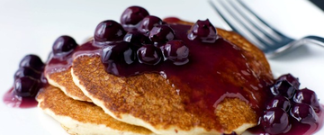 Gluten-Free Vegan Blueberry Oat Pancakes
