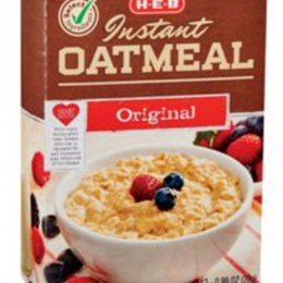 H-E-B Select Ingredients Original Instant Oatmeal