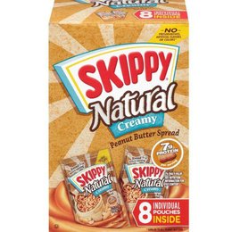 Skippy Natural Creamy Peanut Butter Pouch